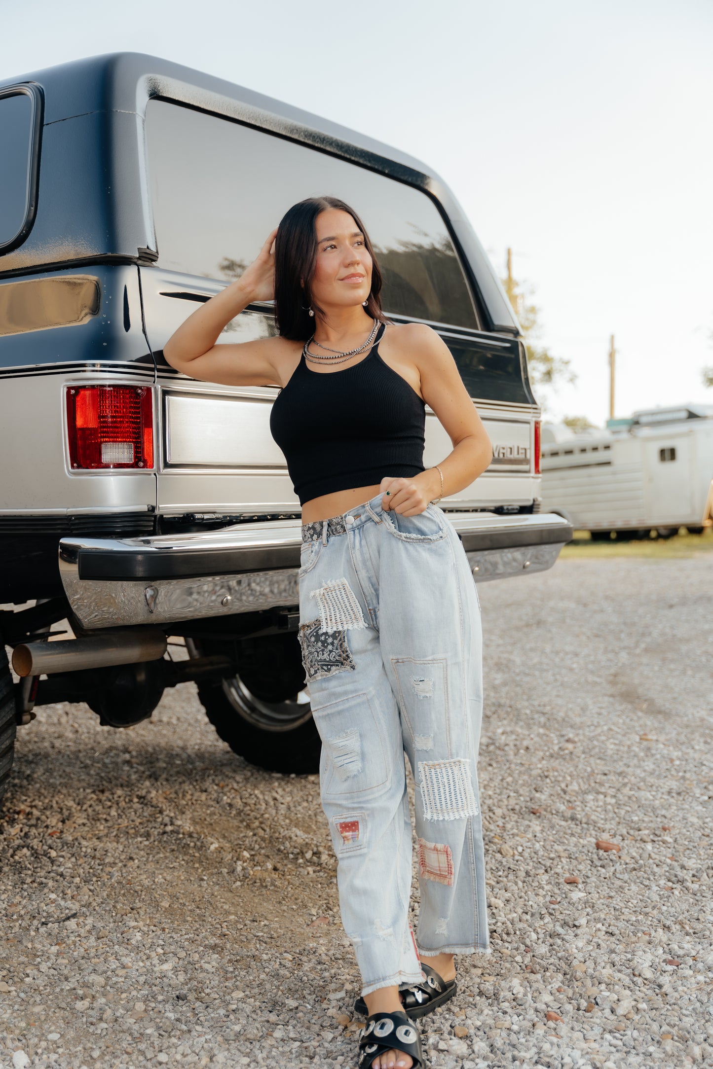 Patch Work Pants
