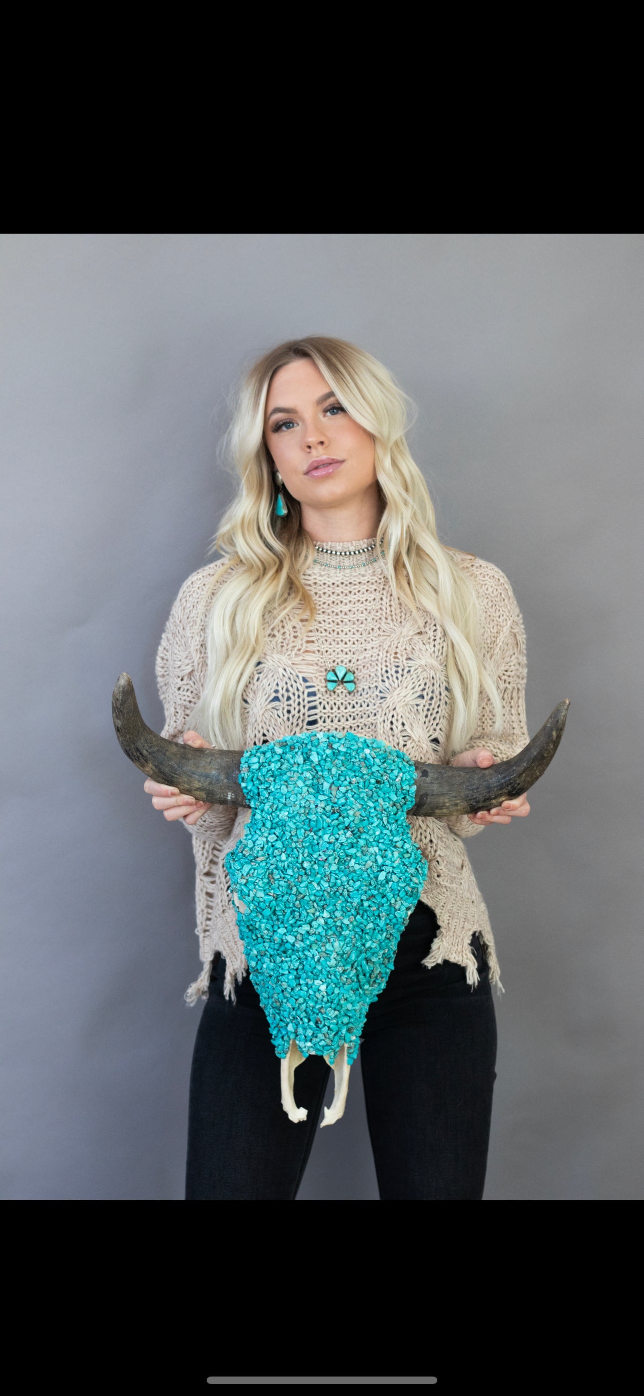 Turquoise Stone Skull