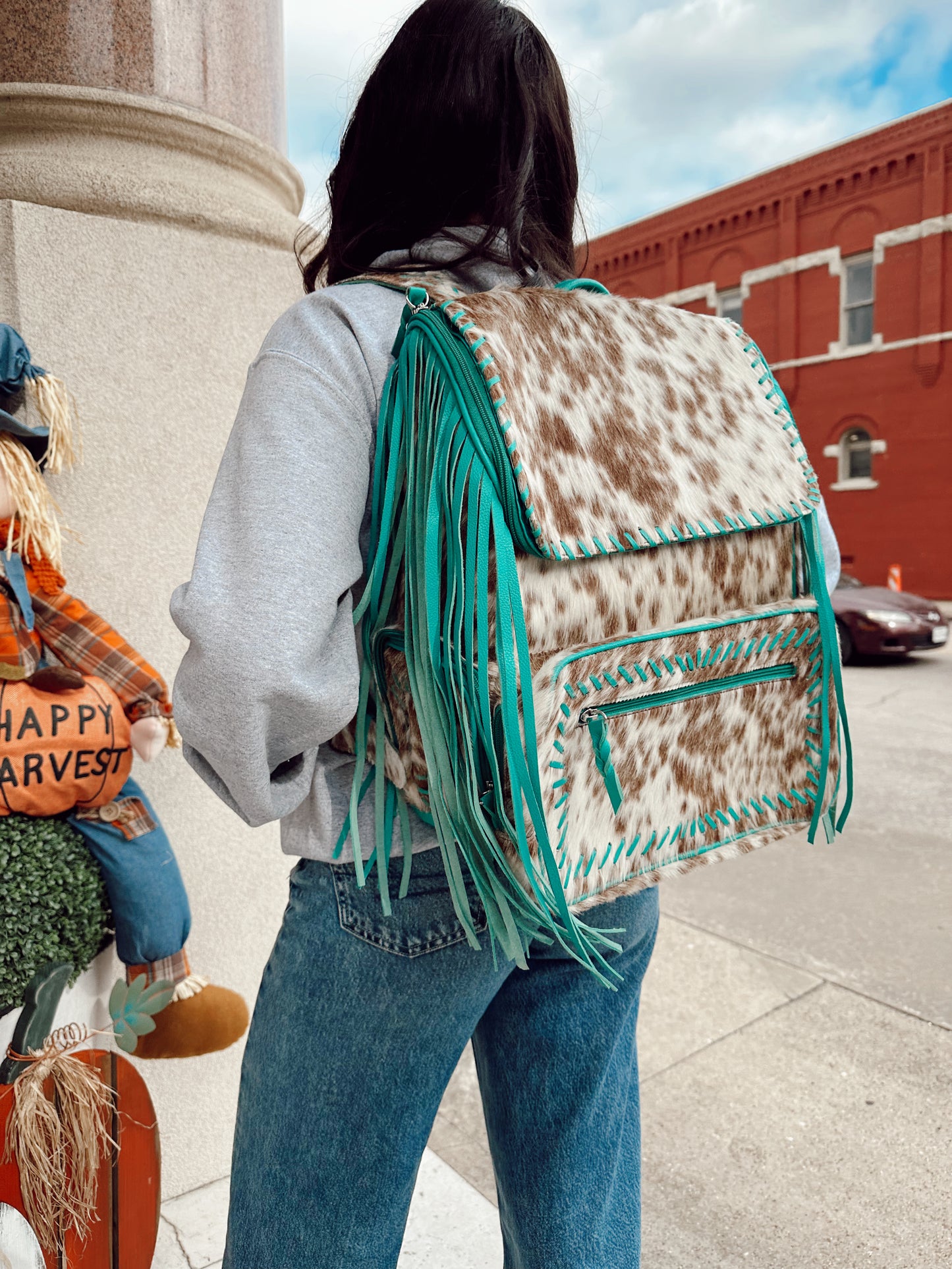 Genuine Cowhide Backpack Small (Pre-Order)