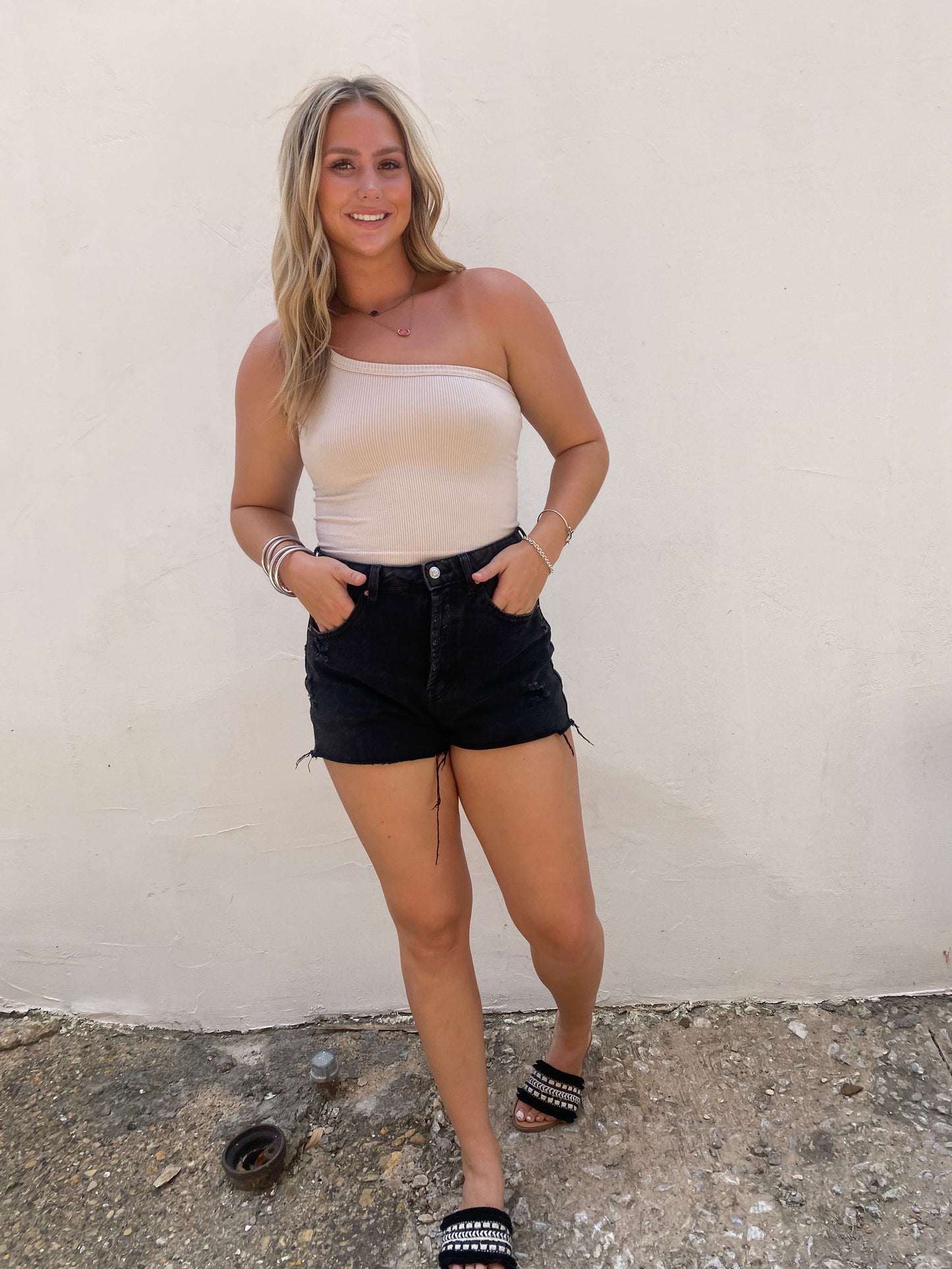 Rachel One Shoulder Tank