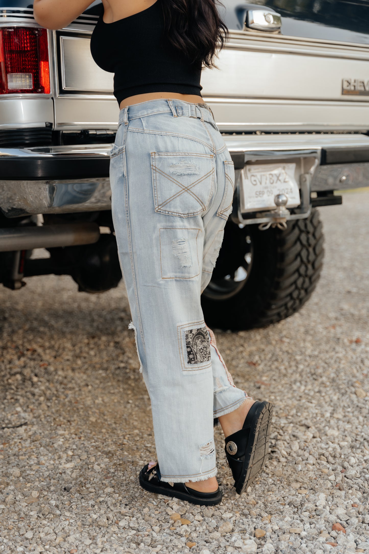 Patch Work Pants