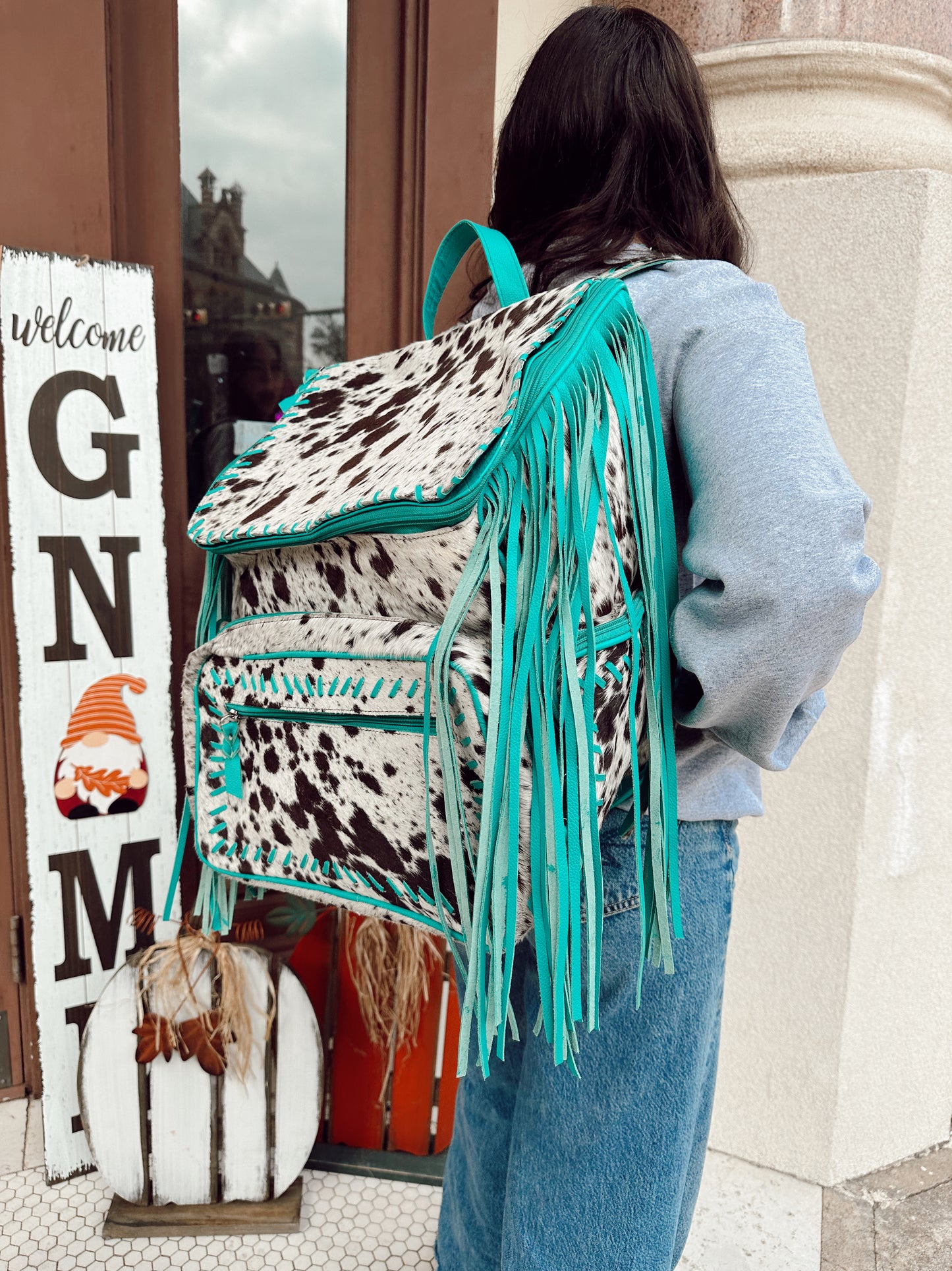 Genuine Cowhide Backpack Large (Pre-Order)