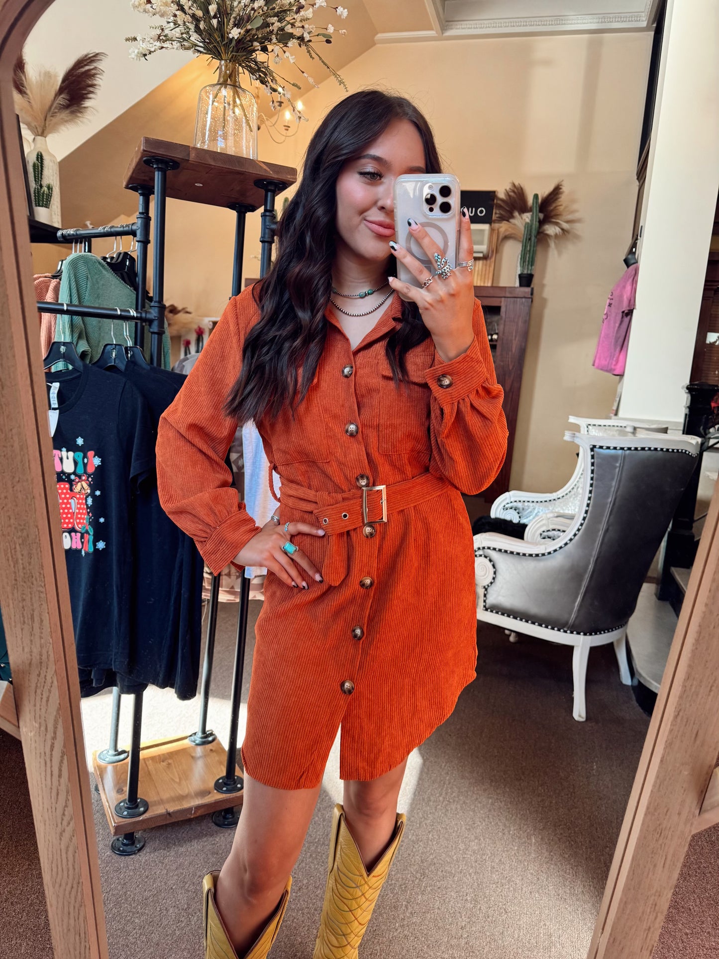 Rust Lily Dress