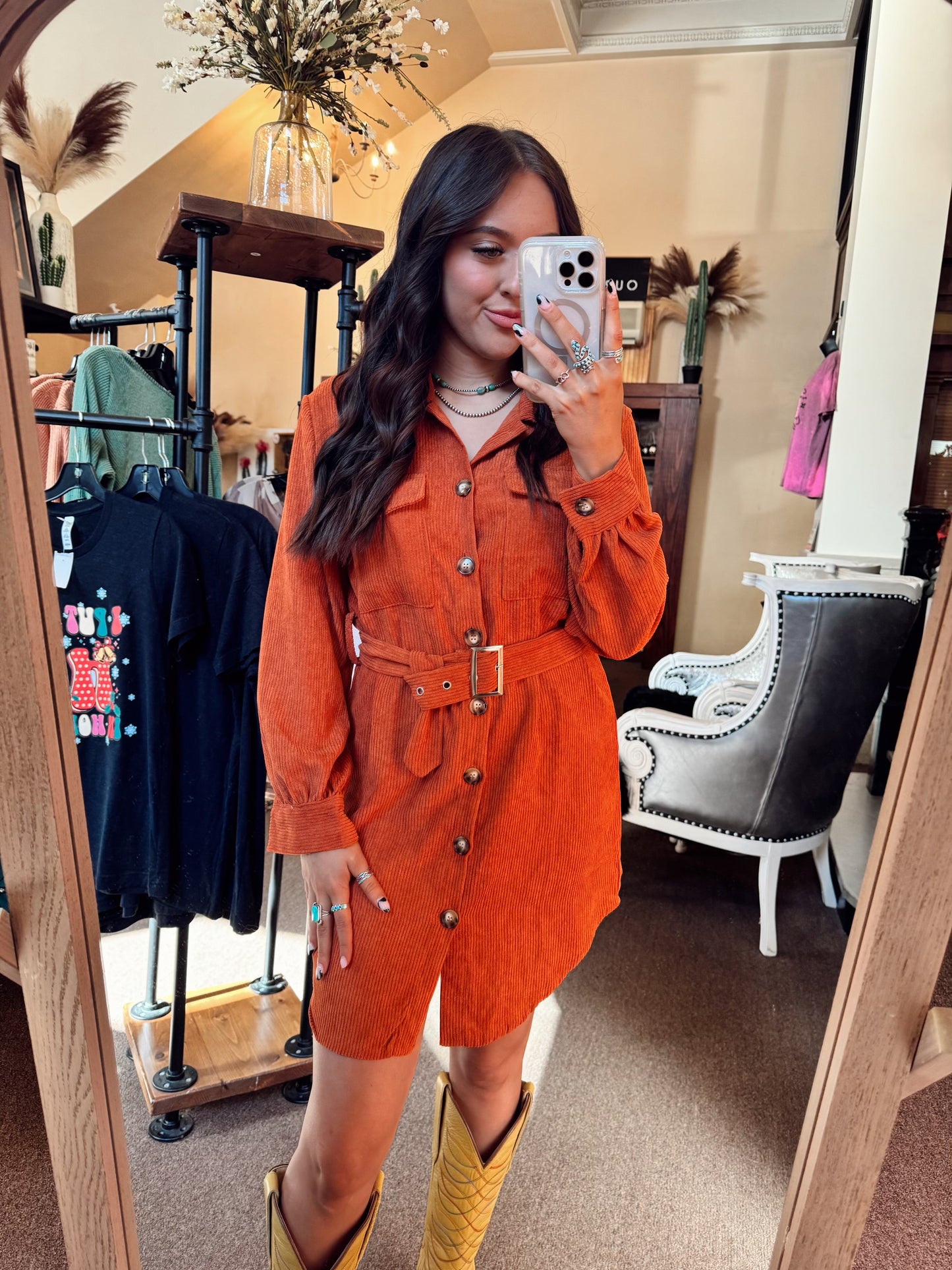 Rust Lily Dress