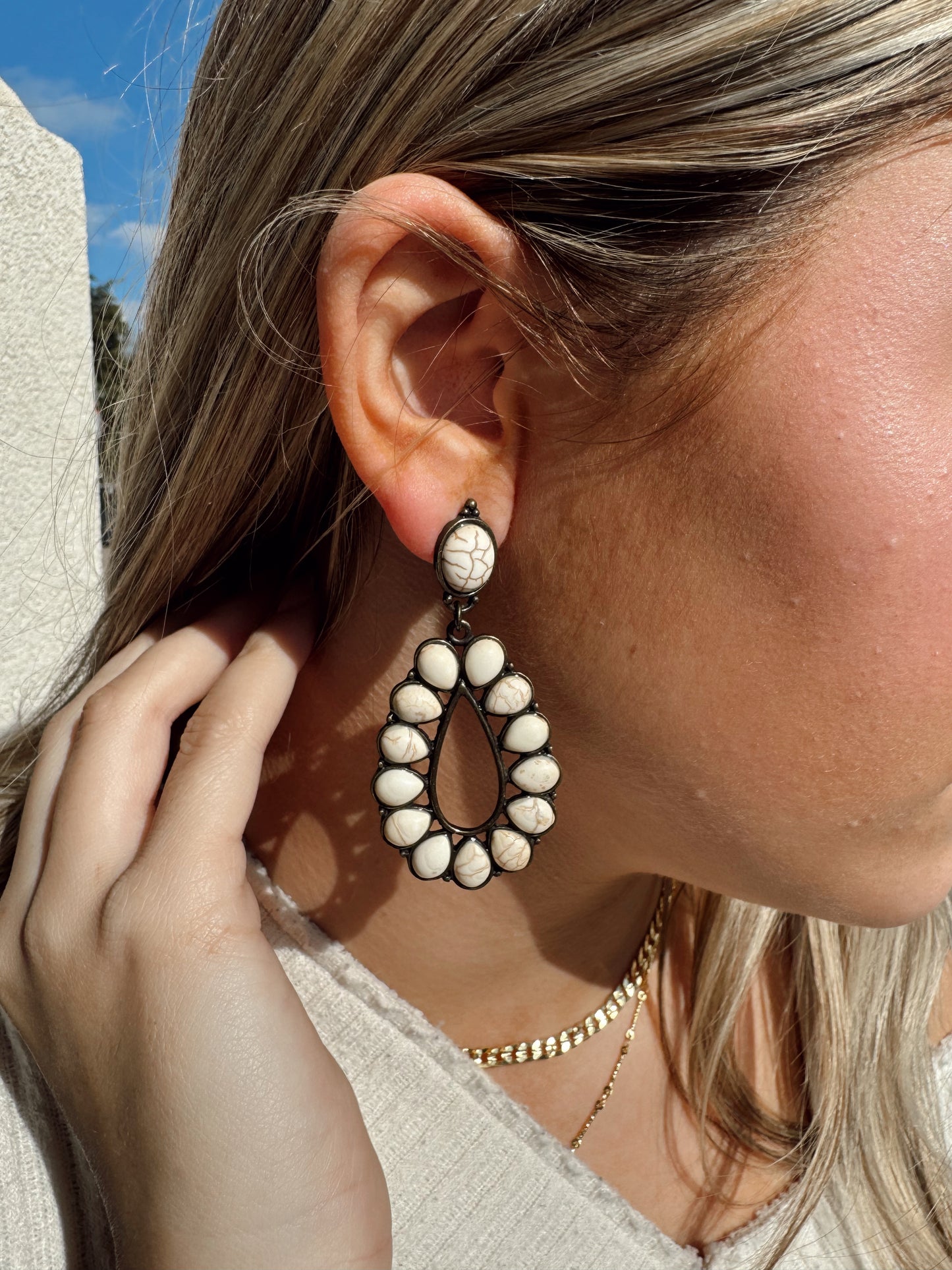 Turquoise Tear Drop Earrings