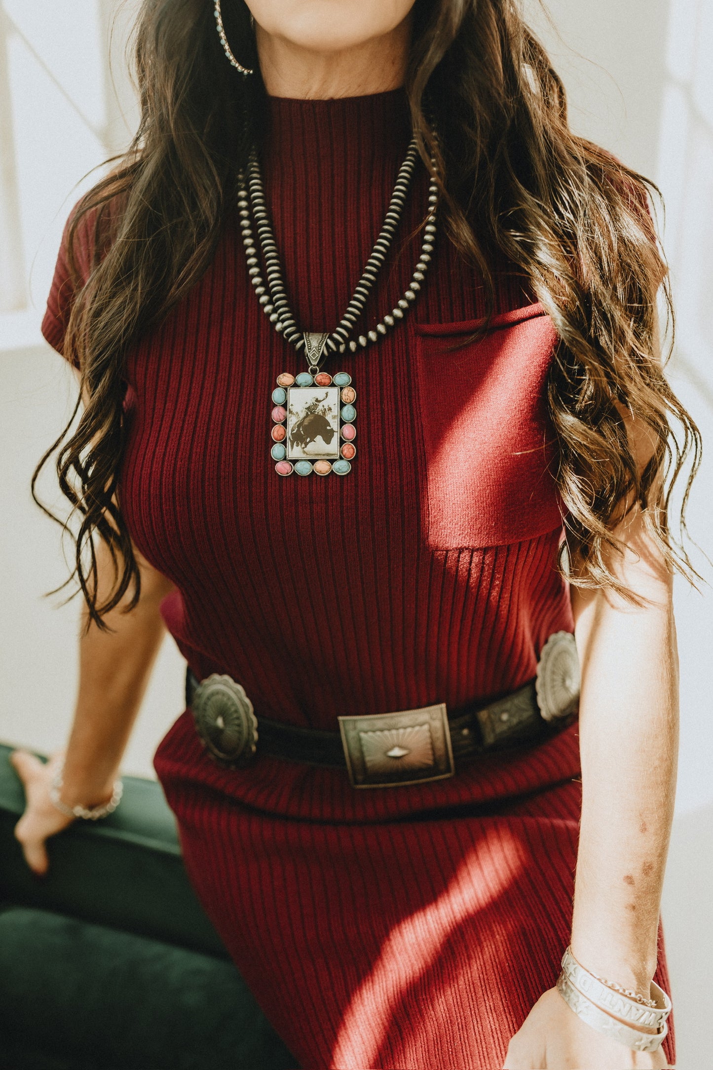 The Maroon Sweater Dress