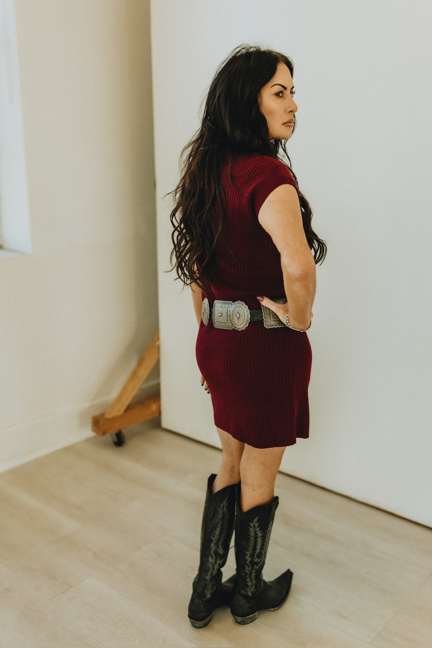 The Maroon Sweater Dress