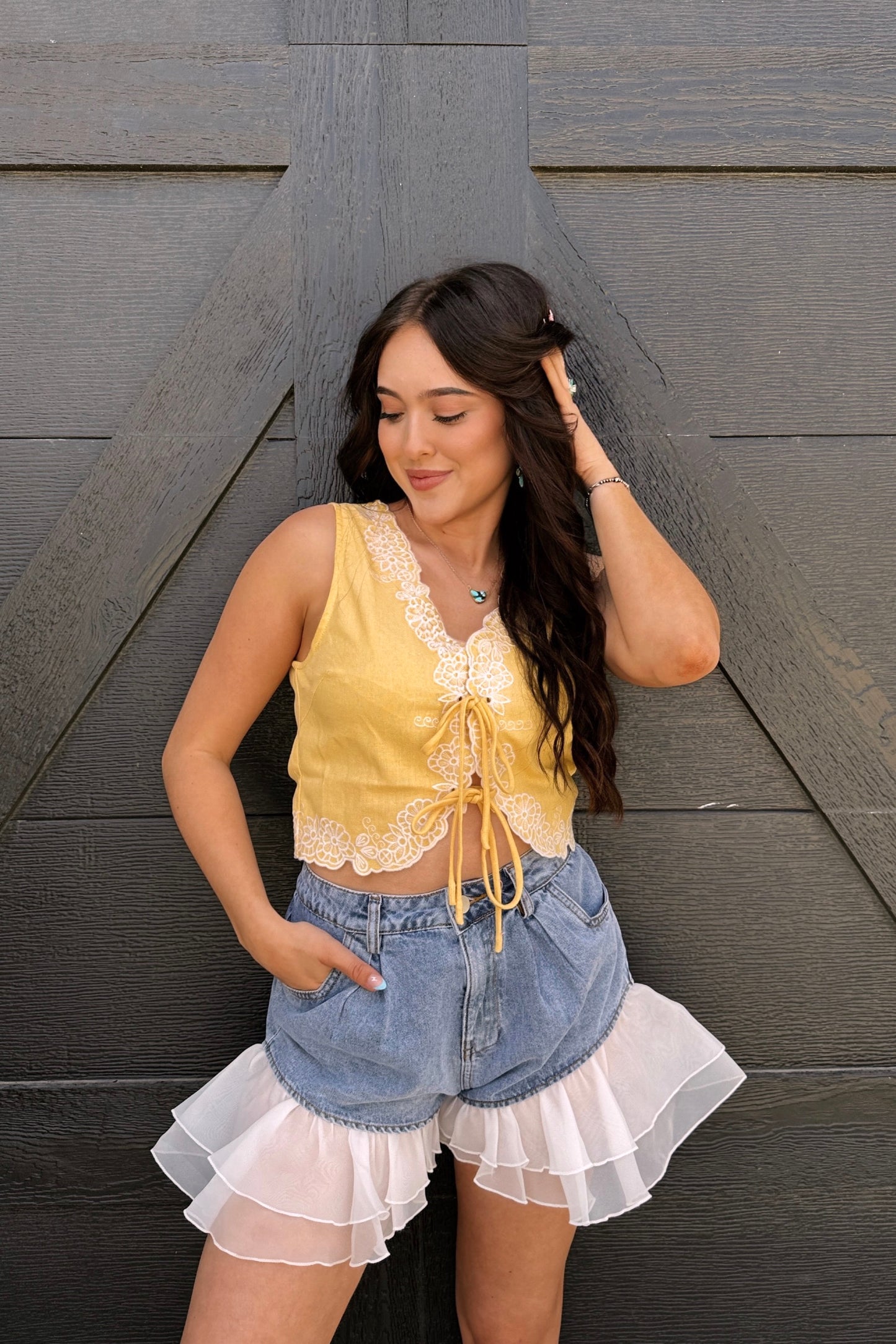 The Ruffle Hem Shorts
