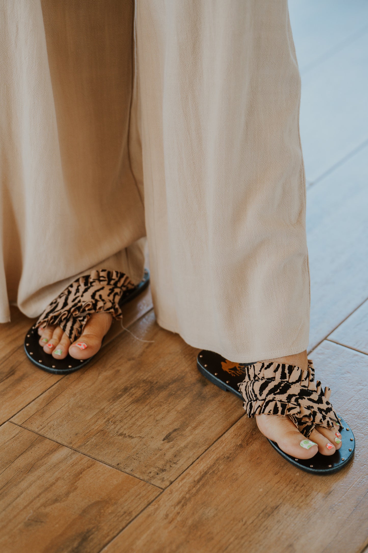 Twist Leopard Sandal
