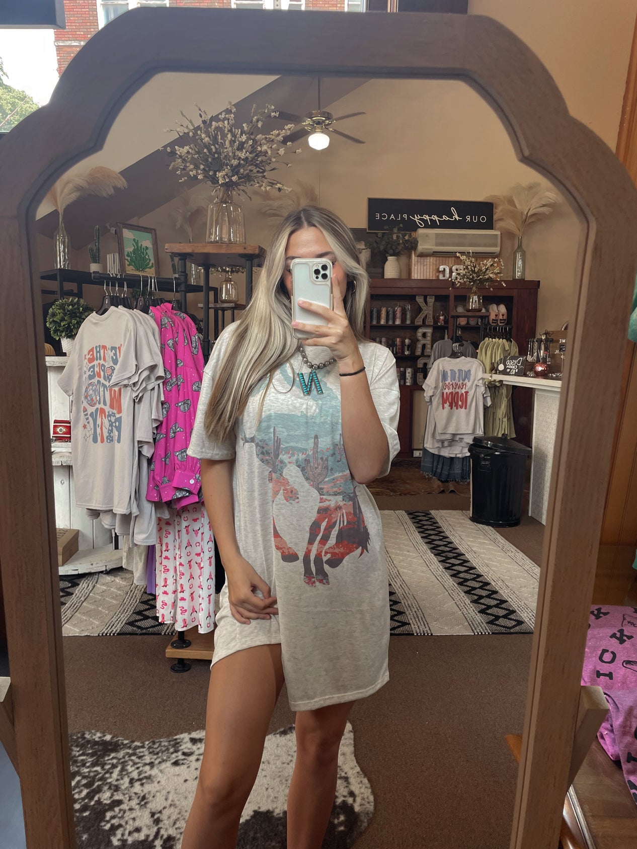 Bareback Bronc T-shirt Dress