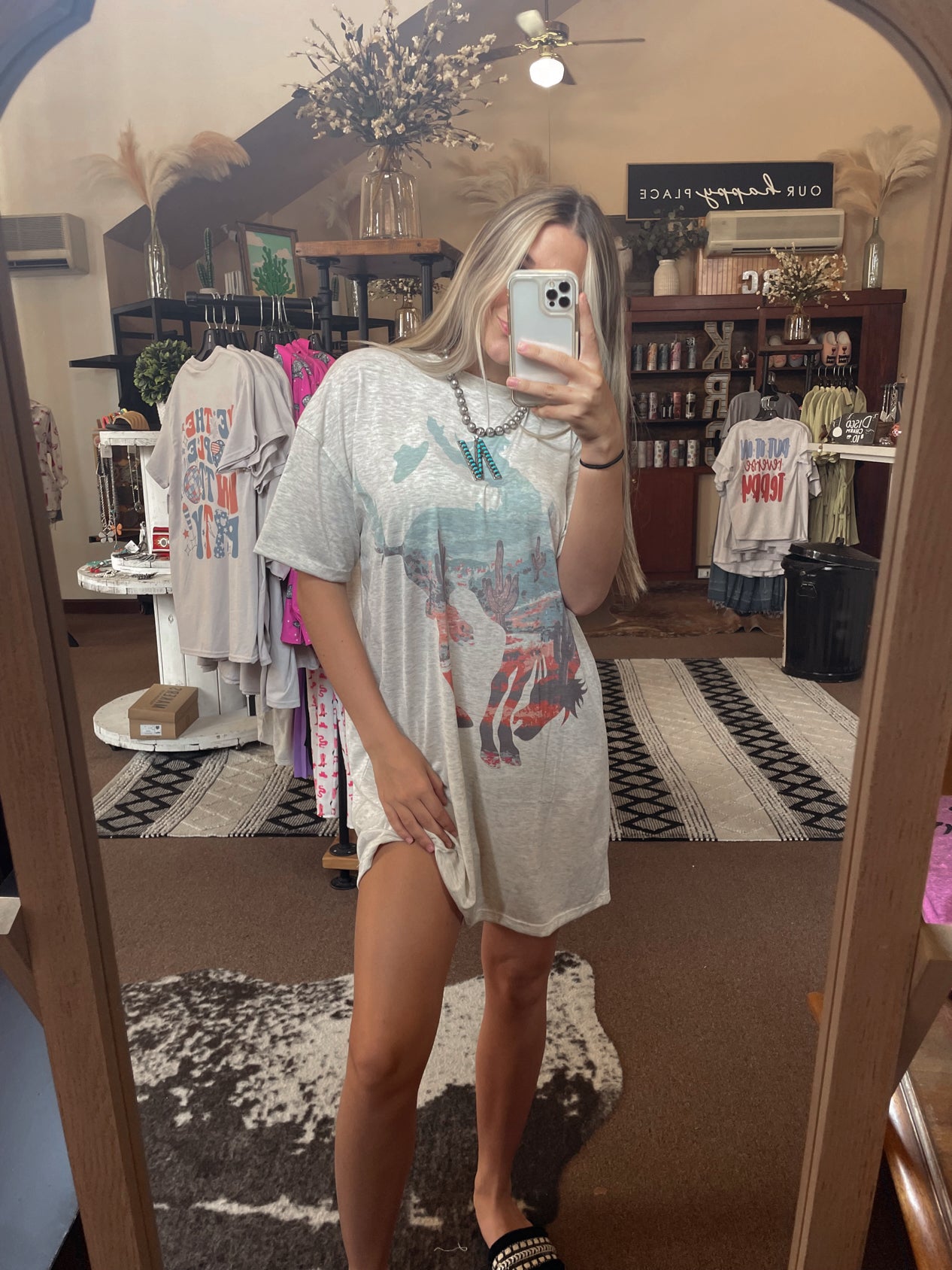 Bareback Bronc T-shirt Dress