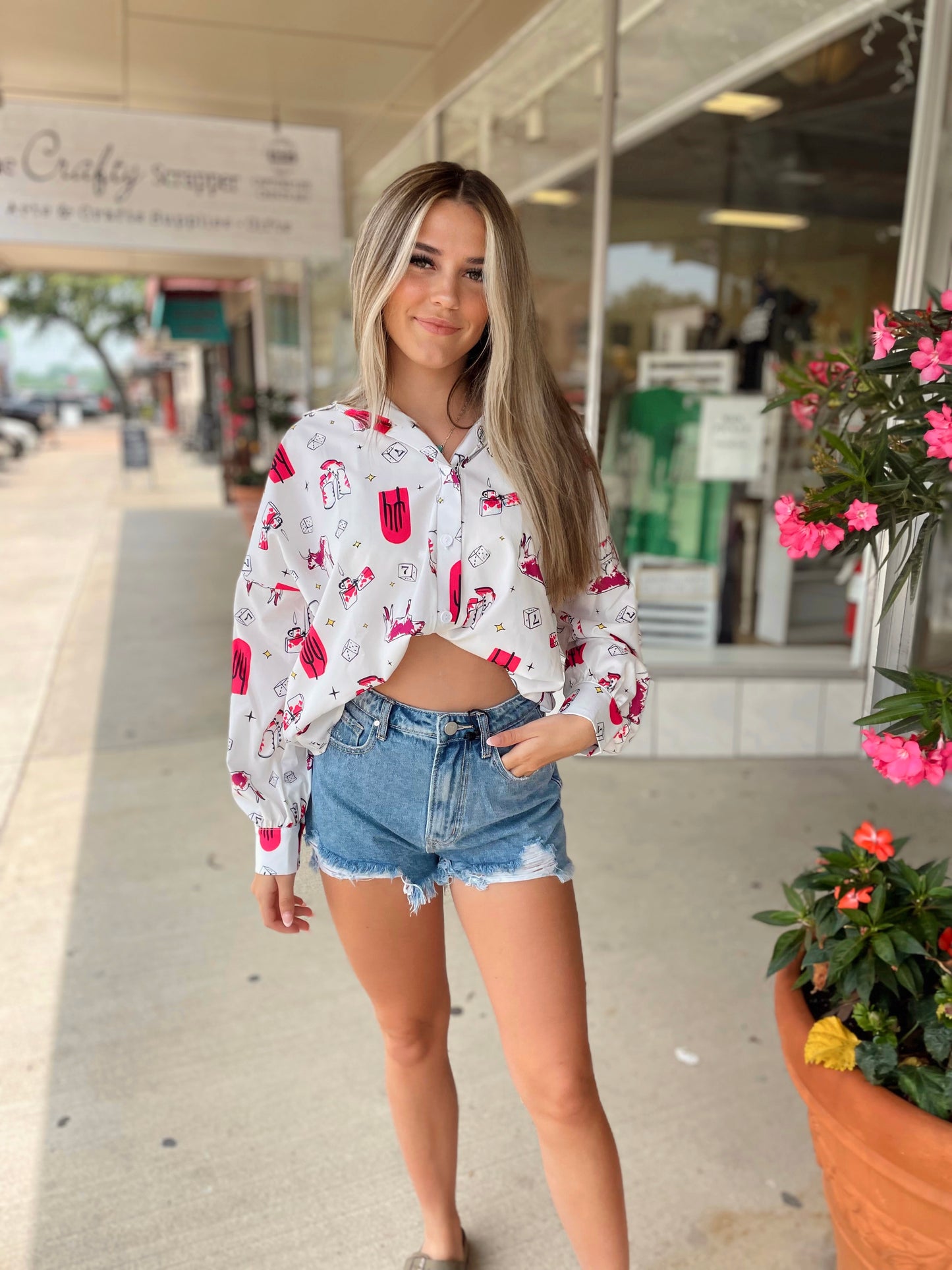 High Rise Ripped Rosie Shorts
