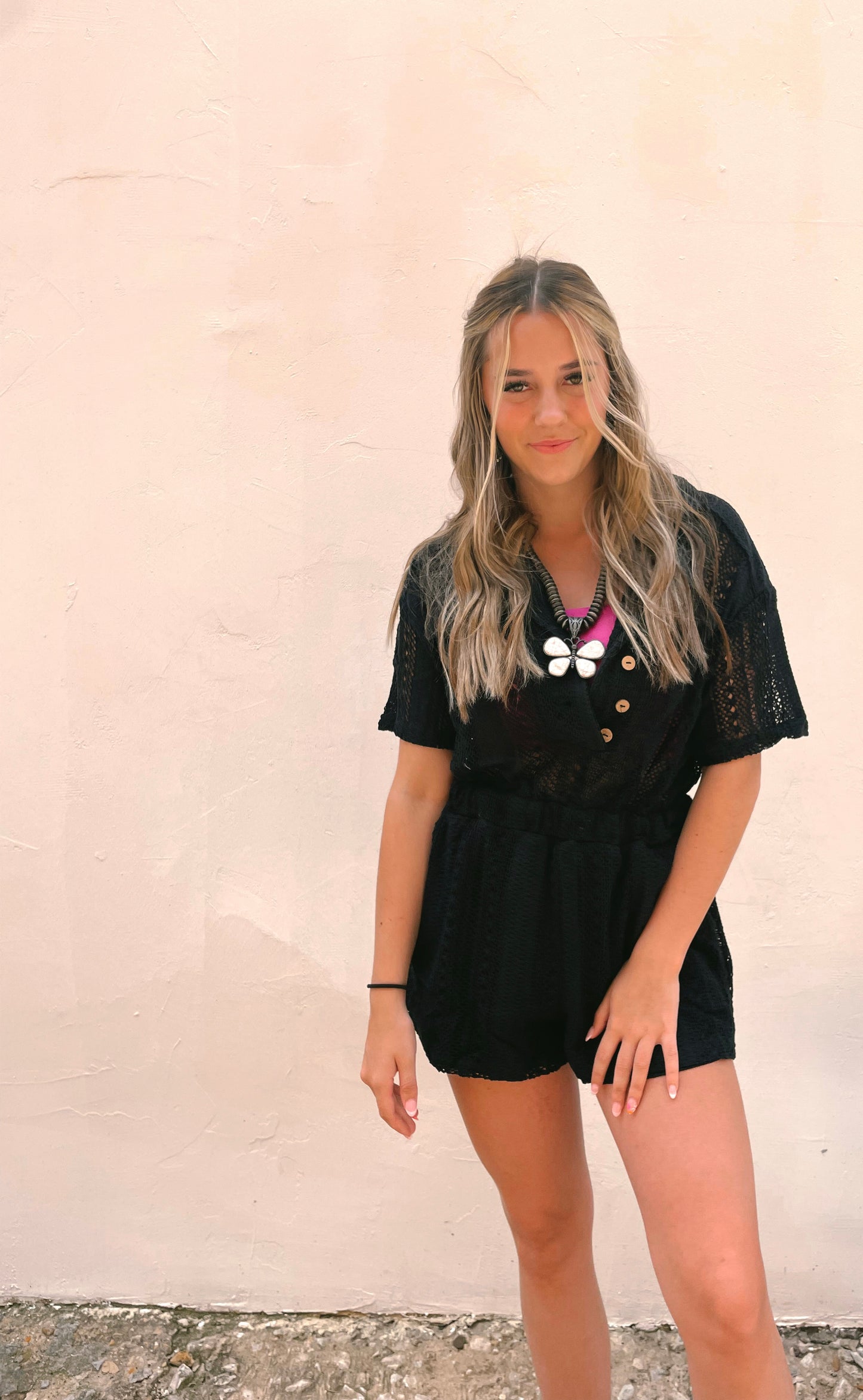 Beach'n Black Romper