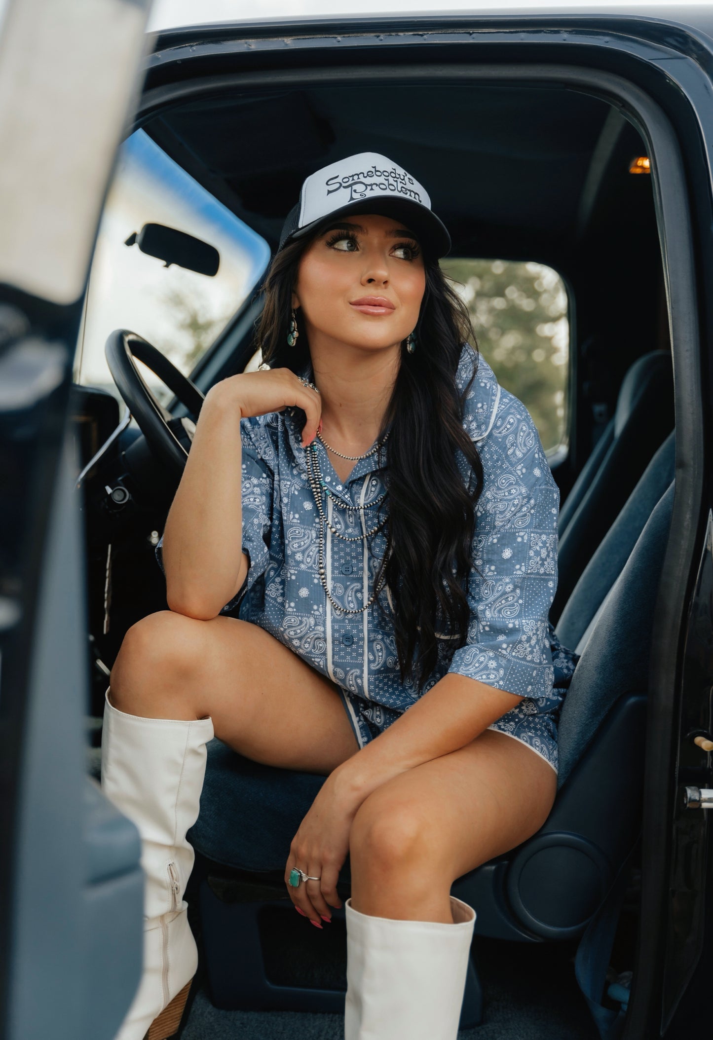 Denim Blue Romper