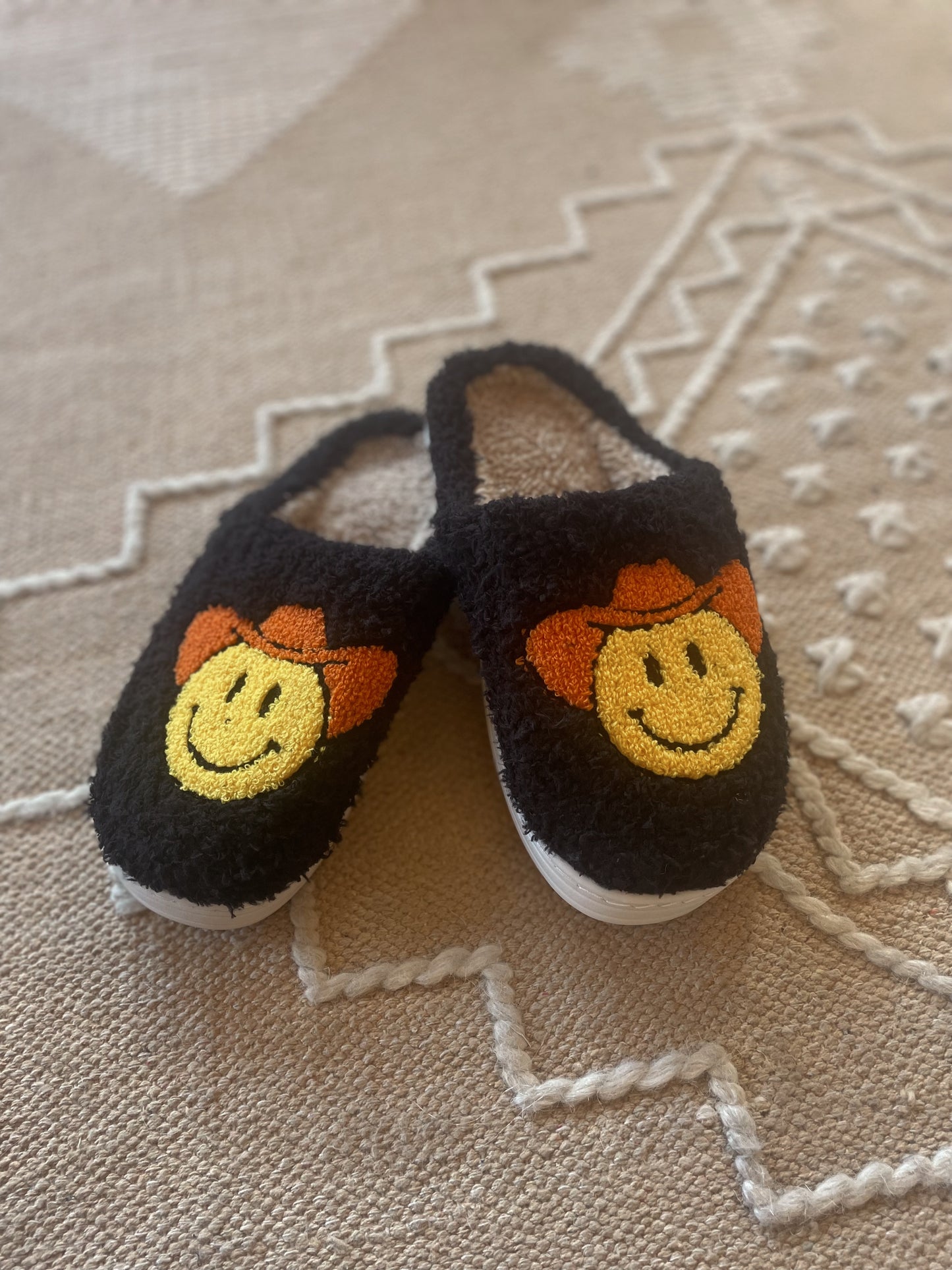 Black slippers