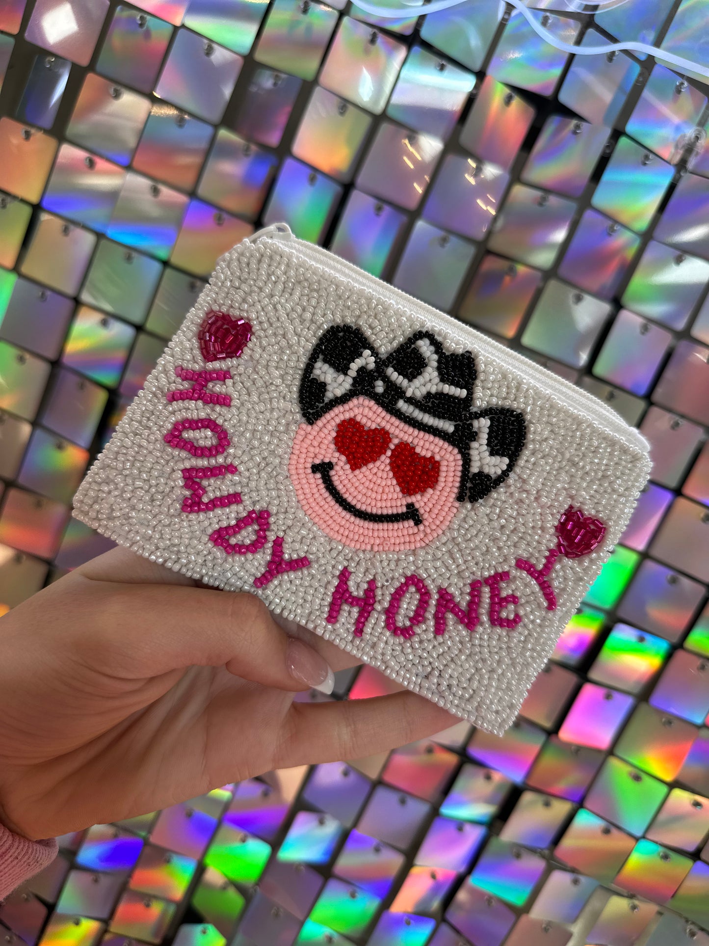 Howdy honey coin pouch