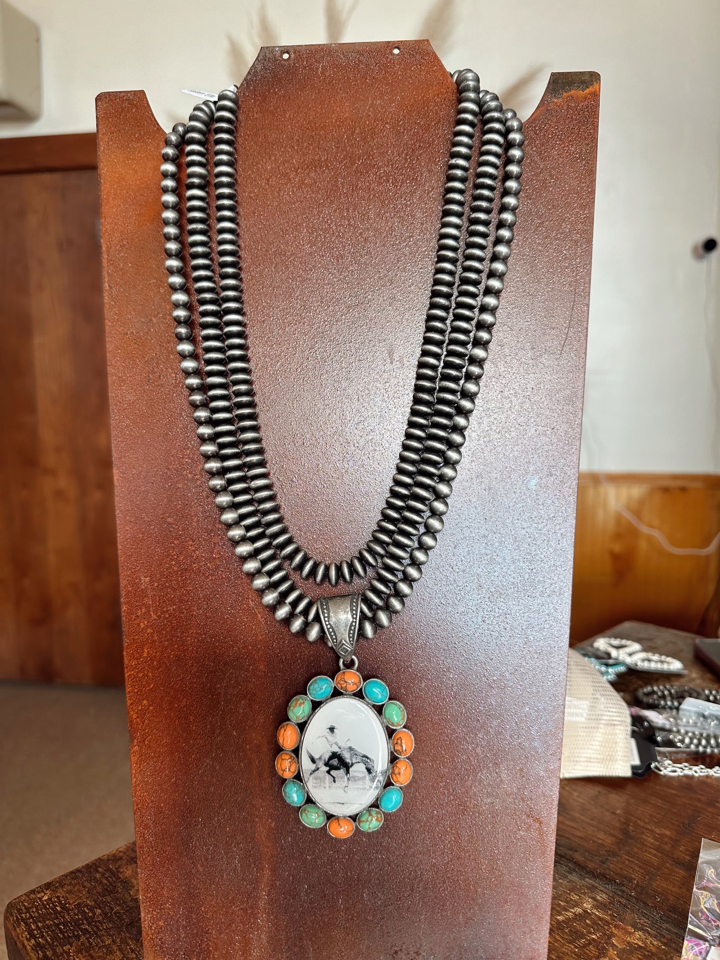 Double Navajo W/ Western Pendent
