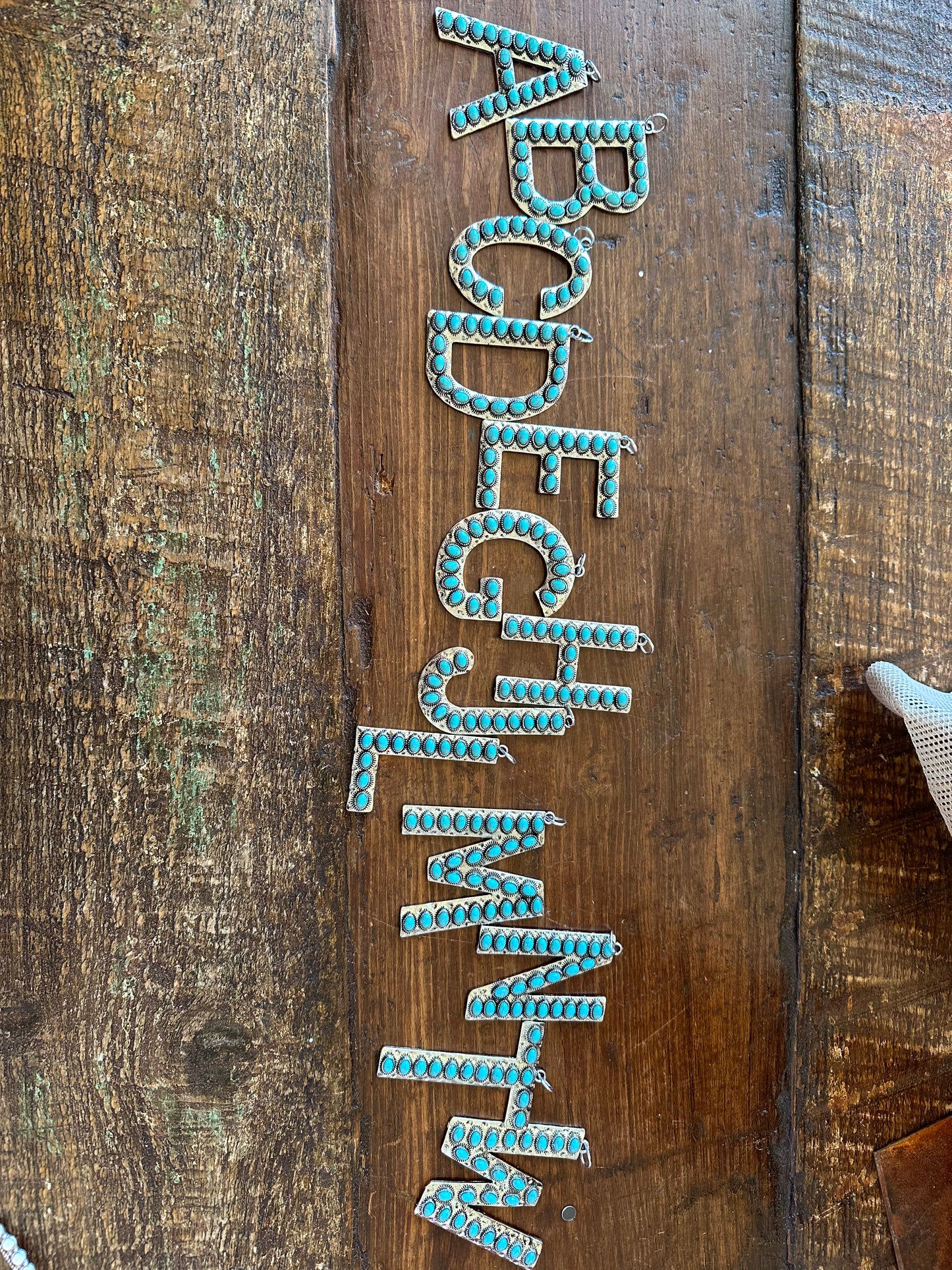 Turquoise Letters